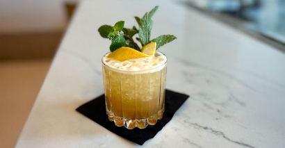 A Tropical Bourbon and Sherry Cocktail