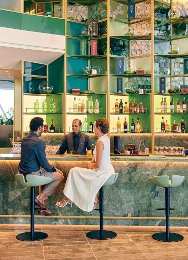 The Eden Bar aboard the Celebrity Edge cruise ship.