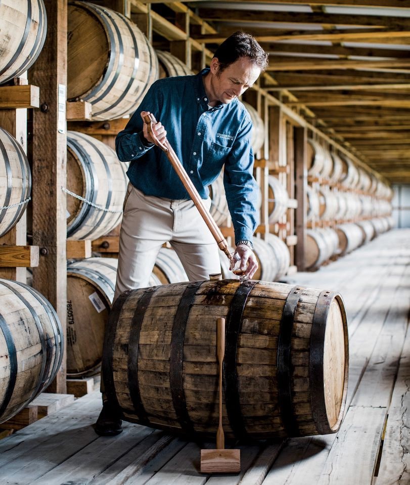 Heaven Hill (master distiller Conor O’Driscoll pictured) offers a private barrel program featuring Elijah Craig and Rittenhouse rye. KRIECH-HIGDON PHOTOGRAPHY