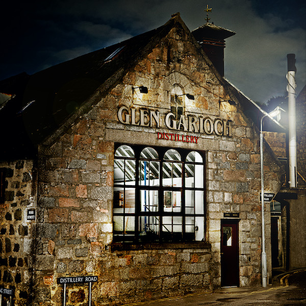 Glen Garioch is surrounded by a town, constrained from growing larger and not easy to find.
