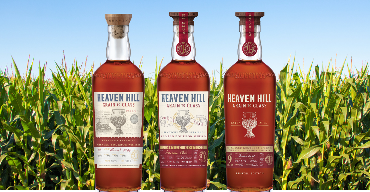 Heaven Hill's Celebration of Wheat Continues with New Grain to Glass Trio
